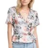 Caleb Ruffle Trim Floral Top -Outlet Cozi Luxe Store ACT15316 PINK MULTI FLORAL 4