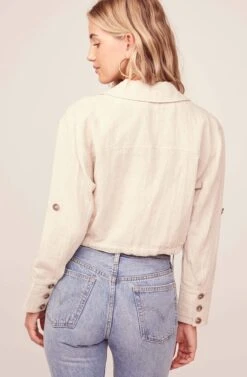 Bardot Jacket -Outlet Cozi Luxe Store ACT15328 NATURAL 5