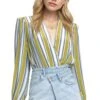 Quinn Striped Bodysuit 2 Quinn Striped Bodysuit -Outlet Cozi Luxe Store ACT15351 MOSS MULTI FLORAL 5