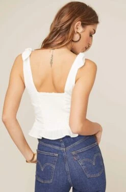 Ruby Top -Outlet Cozi Luxe Store ACT15376B OFF WHITE 5AAA
