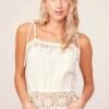 Lola Crochet Tank Top -Outlet Cozi Luxe Store ACT15396 CHANTILLY WHITE 2