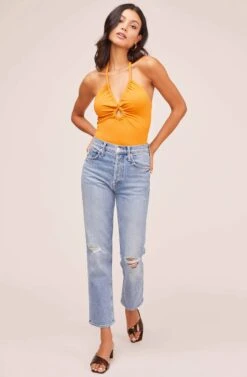 Suze Bodysuit -Outlet Cozi Luxe Store ACT15401 SUNSET ORANGE 1A