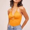 Suze Bodysuit -Outlet Cozi Luxe Store ACT15401 SUNSET ORANGE 5A