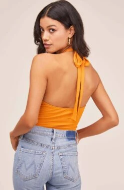 Suze Bodysuit -Outlet Cozi Luxe Store ACT15401 SUNSET ORANGE 8A
