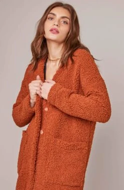 Fauna Coat (Sold Out) -Outlet Cozi Luxe Store ACT15455 RUST 1A a4f25424 00bf 4fa0 b962 3c99c25094ef