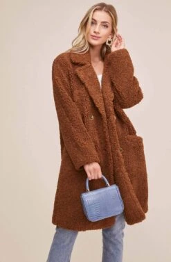 Freddie Coat -Outlet Cozi Luxe Store ACT15475 CHESTNUT 5