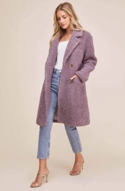 Freddie Coat -Outlet Cozi Luxe Store ACT15475 LAVENDER 1
