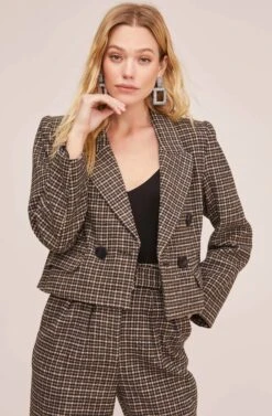 Manhattan Blazer 10 Manhattan Blazer -Outlet Cozi Luxe Store ACT15501 HAZELNUT HOUNDSTOOTH 4