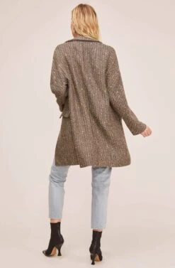 Keller Coat 10 Keller Coat -Outlet Cozi Luxe Store ACT15537 TAUPE CHEVRON MULTI 4