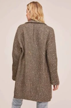 Keller Coat 11 Keller Coat -Outlet Cozi Luxe Store ACT15537 TAUPE CHEVRON MULTI 5