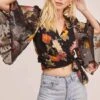 Imogen Floral Top -Outlet Cozi Luxe Store ACT15586 BLACK MULTI FLORAL 6