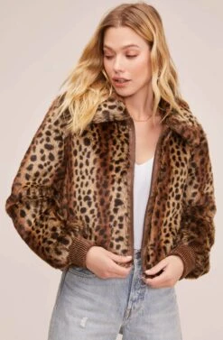 Remy Leopard Jacket -Outlet Cozi Luxe Store ACT15588 LEOPARD SHADOW 2