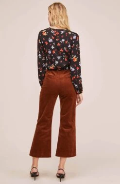 Melanie Floral Top -Outlet Cozi Luxe Store ACT15593 BLACK MULTI FLORAL 4