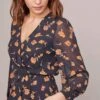 McKenna Floral Top 1 McKenna Floral Top -Outlet Cozi Luxe Store ACT15594 BLACK AMBER FLORAL 3A