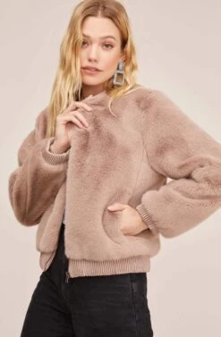 Frankie Jacket -Outlet Cozi Luxe Store ACT15605 TAUPE 3