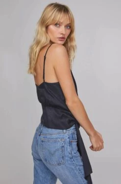 V.I.P Python Wrap Top -Outlet Cozi Luxe Store ACT15615 BLACK PYTHON 4