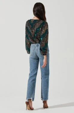 Primadonna Sequin Top -Outlet Cozi Luxe Store ACT15649SQ SEQUINSUNSET 1315