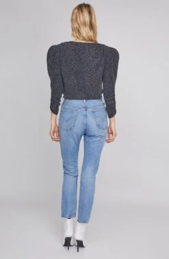 Moonlight Metallic Wrap Bodysuit -Outlet Cozi Luxe Store ACT15695 RAINBOW METALLIC 5