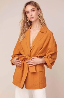 Gemini Jacket -Outlet Cozi Luxe Store ACT15827 CARAMEL 3