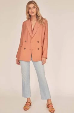 Allegra Oversized Blazer -Outlet Cozi Luxe Store ACT15839 BAKED CLAY 1A