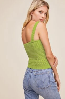 Darci Smocked Top -Outlet Cozi Luxe Store ACT15849 GREEN 4 UPDATED