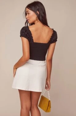 Gigi Crop Top -Outlet Cozi Luxe Store ACT15879 BLACK 4