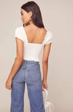 Gigi Crop Top -Outlet Cozi Luxe Store ACT15879 WHITE 4