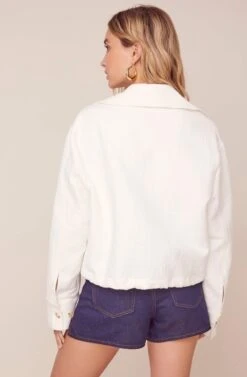 En Route Jacket -Outlet Cozi Luxe Store ACT15885 WHITE 5