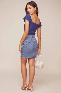 Aegean Puff Sleeve Bodysuit 15 Aegean Puff Sleeve Bodysuit -Outlet Cozi Luxe Store ACT15967 NAVY 3