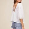 Maris Puff Sleeve Top -Outlet Cozi Luxe Store ACT16001 WHITE 4 3a950fb1 a990 4bf6 90a0 b61ba1288827