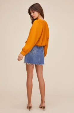 Bermuda Peasant Top 12 Bermuda Peasant Top -Outlet Cozi Luxe Store ACT16038 CIDER 3