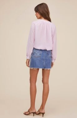 Bermuda Peasant Top 16 Bermuda Peasant Top -Outlet Cozi Luxe Store ACT16038 LILAC 3