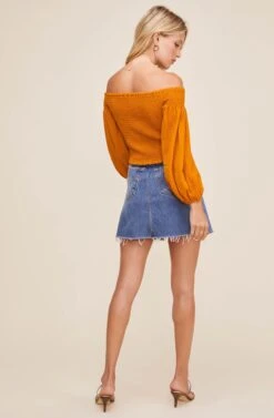 Hamptons Off Shoulder Top 13 Hamptons Off Shoulder Top -Outlet Cozi Luxe Store ACT16040 CIDER 3