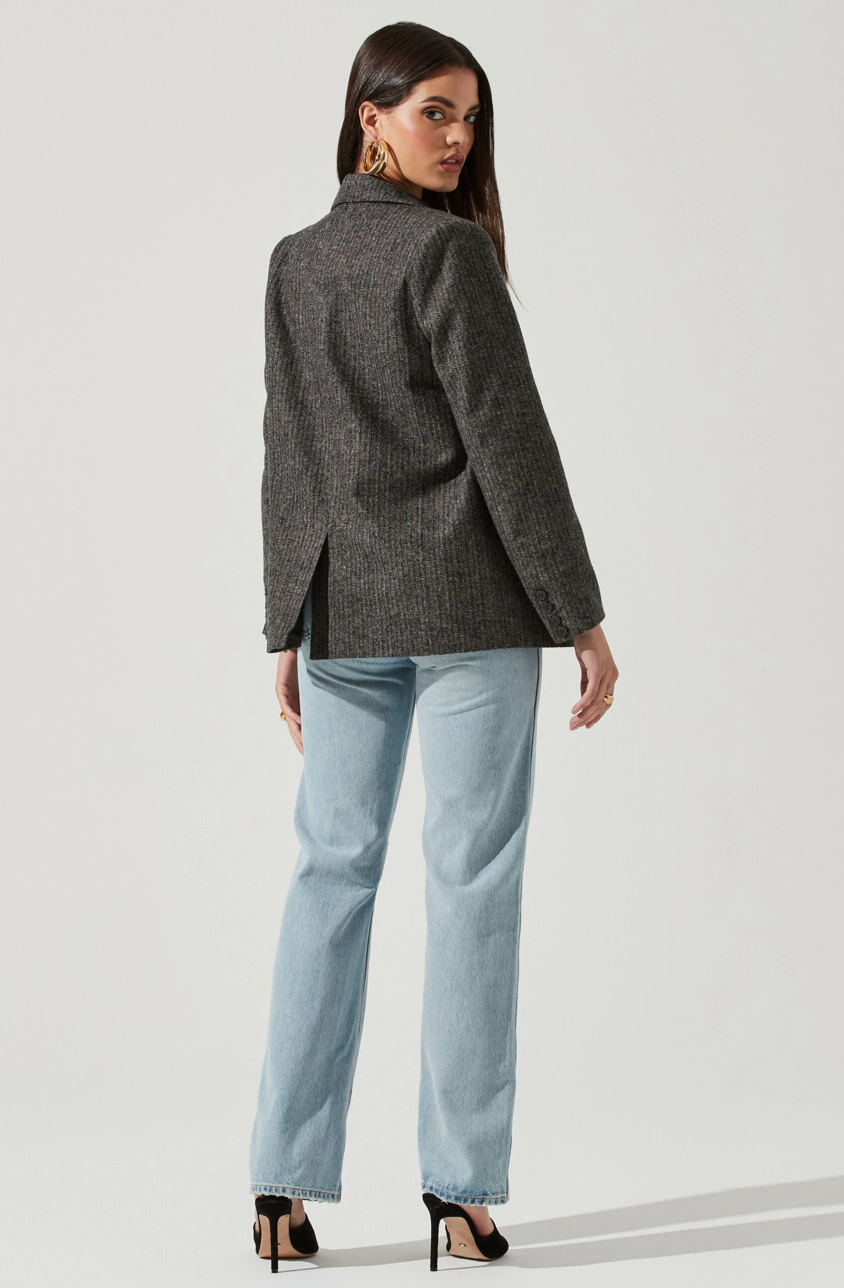 Harlow Herringbone Blazer 4 Harlow Herringbone Blazer - Image 2