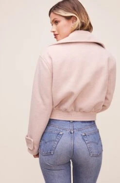 Andrea Moto Jacket 12 Andrea Moto Jacket -Outlet Cozi Luxe Store ACT16202 BLUSH 5