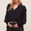Rashida Top -Outlet Cozi Luxe Store ACT16240VG BLACK 2