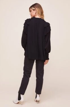 Rashida Top -Outlet Cozi Luxe Store ACT16240VG BLACK 5