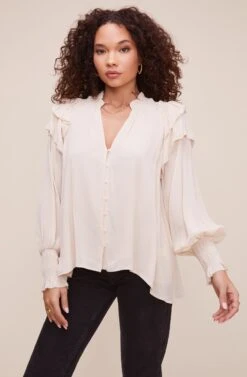 Rashida Top -Outlet Cozi Luxe Store ACT16240VG OAT 2