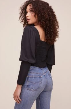 Renaissance Top 18 Renaissance Top -Outlet Cozi Luxe Store ACT16261 BLACK 4