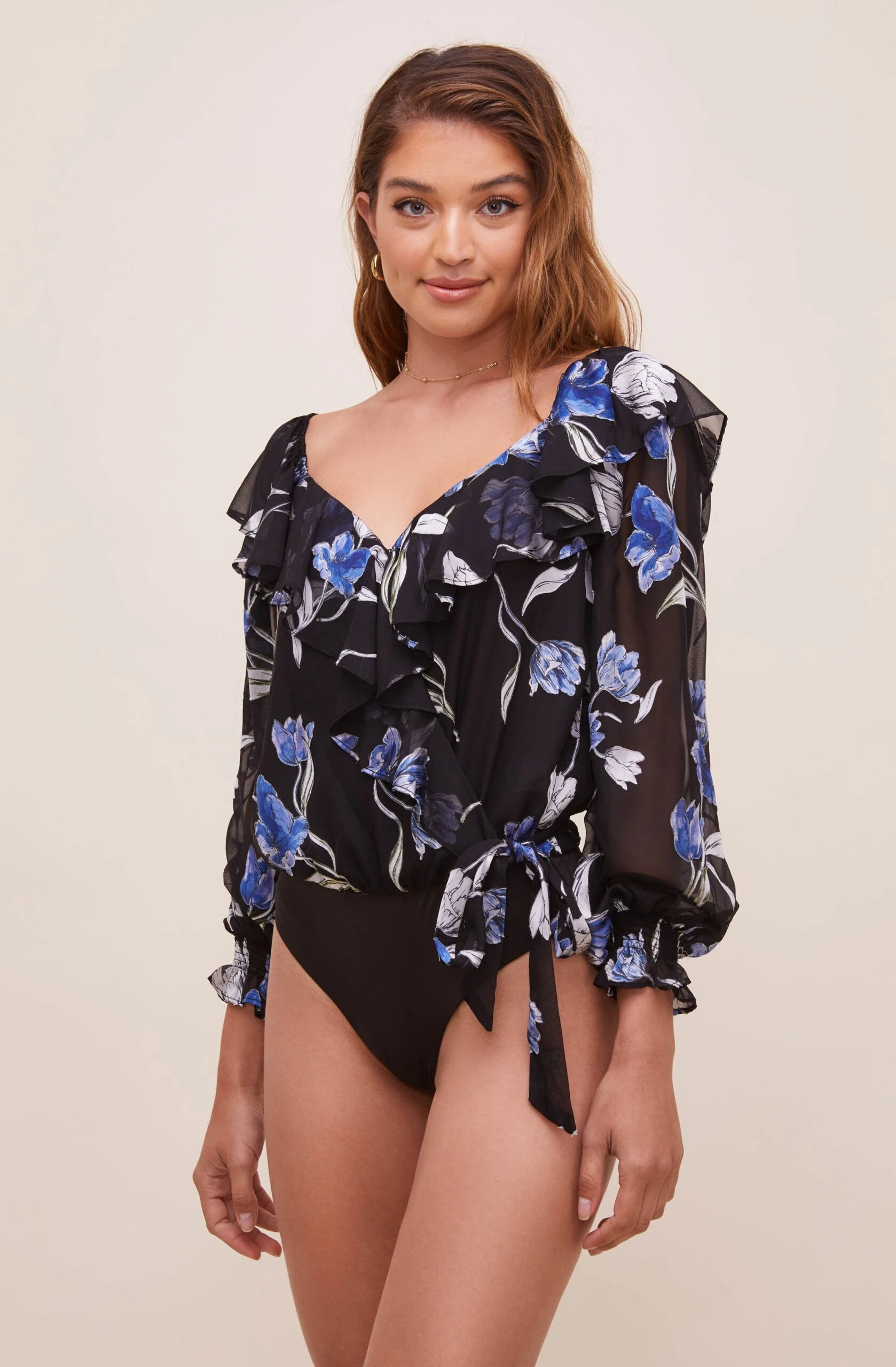 Persephone Floral Ruffle Bodysuit 7 Persephone Floral Ruffle Bodysuit - Image 5