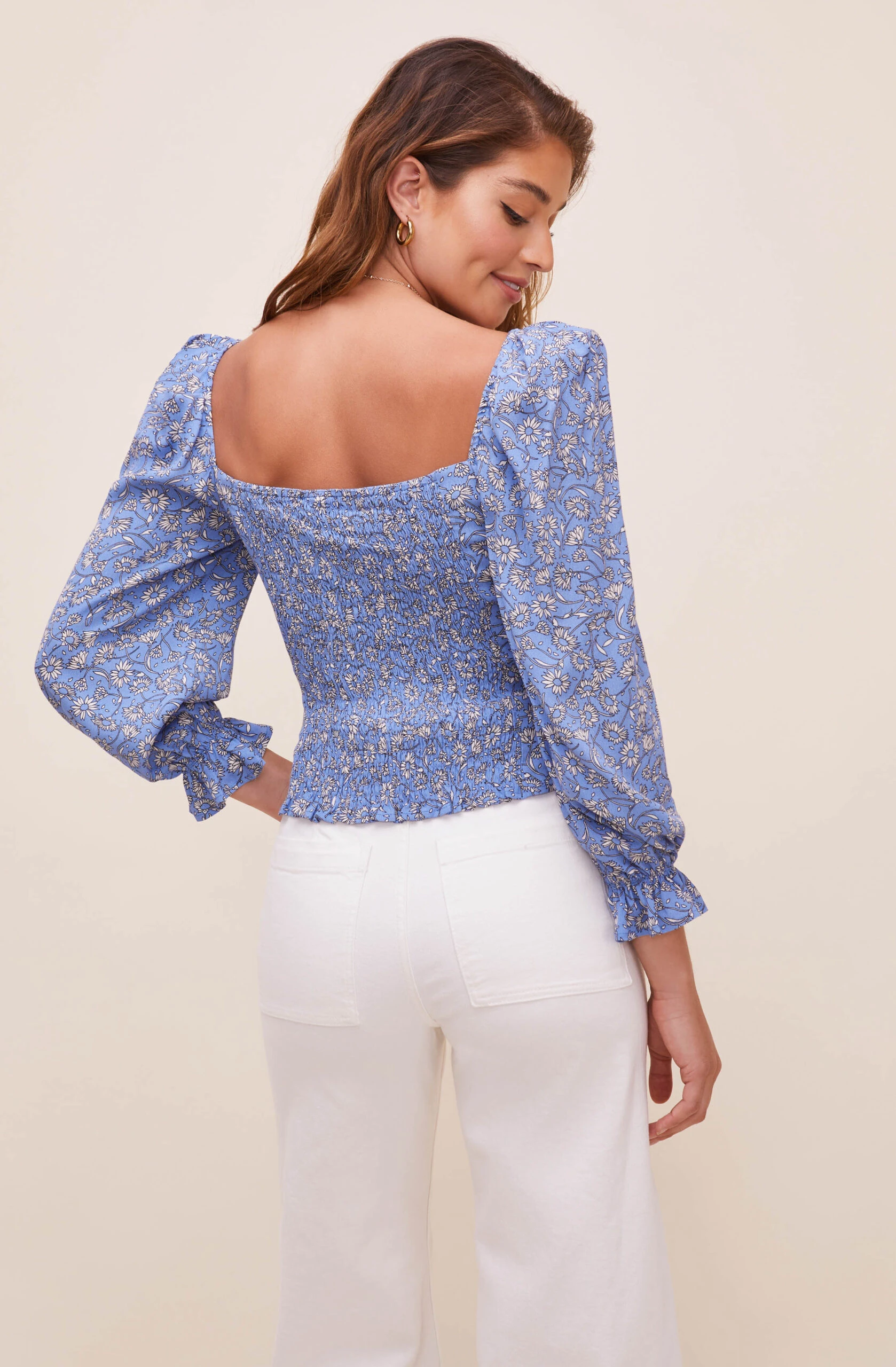 Tonina Floral Square Neck Top 4 Tonina Floral Square Neck Top - Image 2
