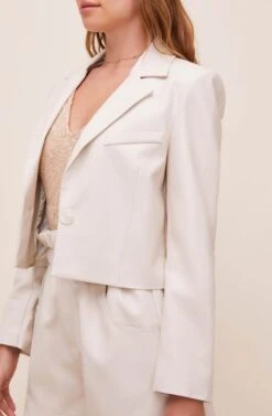 Yaremi Faux Leather Jacket 11 Yaremi Faux Leather Jacket -Outlet Cozi Luxe Store ACT16553 SAND 3