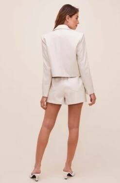 Yaremi Faux Leather Jacket 12 Yaremi Faux Leather Jacket -Outlet Cozi Luxe Store ACT16553 SAND 4