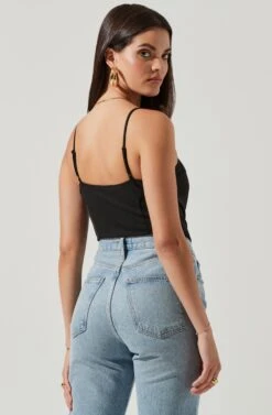 Nadia Sweetheart Bodysuit -Outlet Cozi Luxe Store ACT16686 BLACK 4 NEW