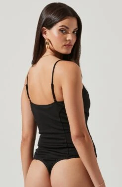 Nadia Sweetheart Bodysuit -Outlet Cozi Luxe Store ACT16686 BLACK 6 NEW