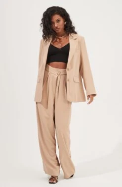 Boyfriend Oversized Blazer -Outlet Cozi Luxe Store ACT16714B CAPPUCCINO 2