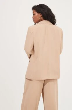 Boyfriend Oversized Blazer -Outlet Cozi Luxe Store ACT16714B CAPPUCCINO 6