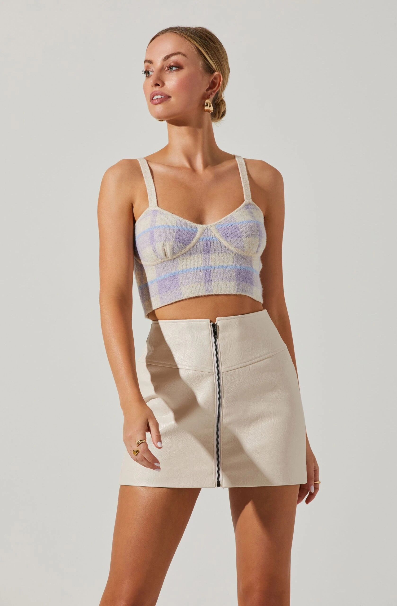 Belmont Plaid Knit Cami 3 Belmont Plaid Knit Cami