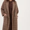 Dalary Plaid Oversized Coat -Outlet Cozi Luxe Store ACT16901 BROWNMULTIPLAID 6
