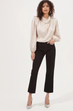 Meilani Satin Cowl Neck Top -Outlet Cozi Luxe Store ACT16904 CHAMPAGNE 1